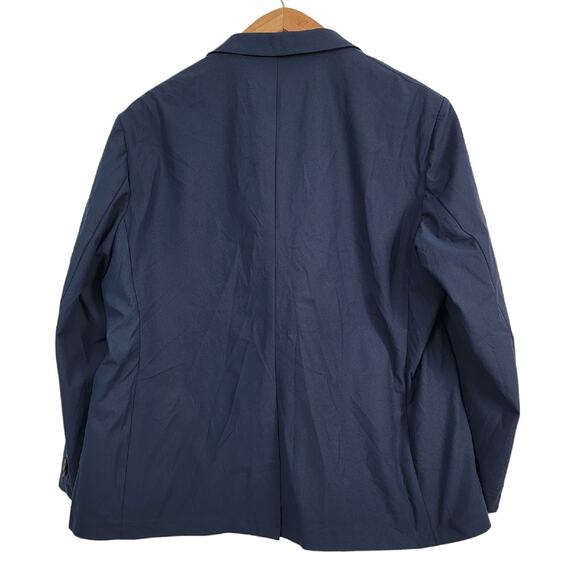 Sene Soho Flex Tech Sport Coat Unstructured Blazer Jacket Blue Custom 50 Chest - Picture 2 of 3